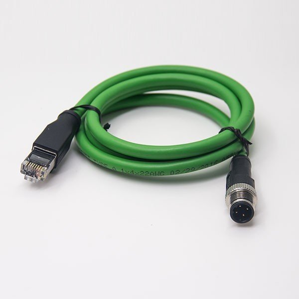 以太網(wǎng)通訊線，M12-4P-D\RJ45